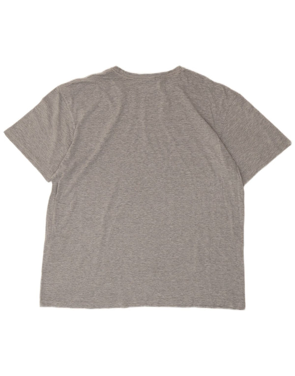 Polo Ralph Lauren T-shirt da uomo Top grande in cotone chiazzato grigio