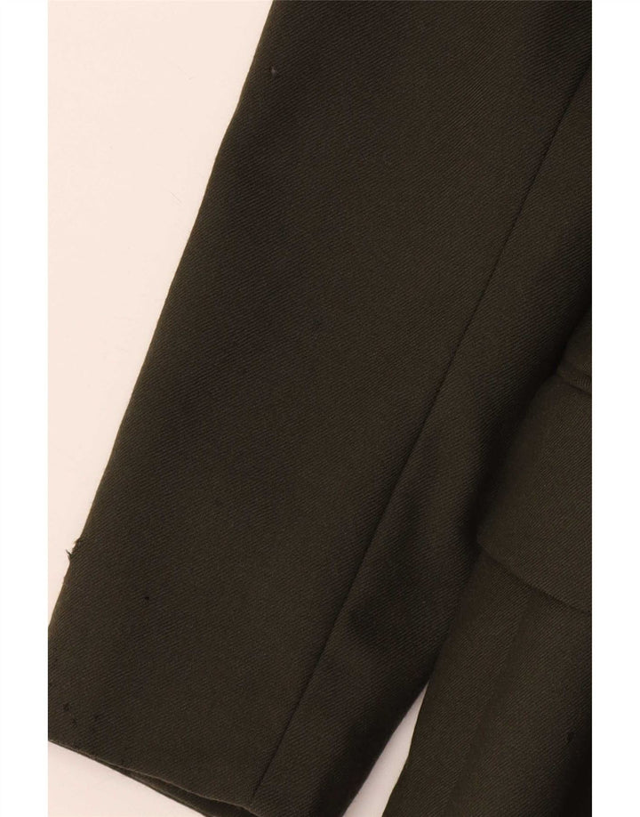 Massimo Dutti Giacca blazer aperta da donna EU 38 Small Lana kaki