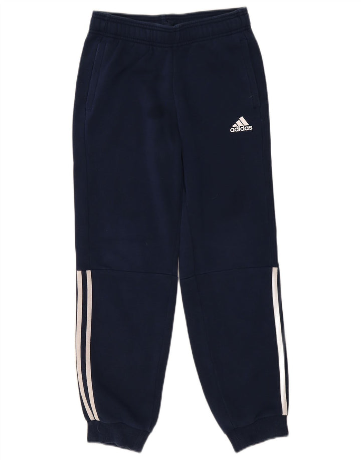 Pantaloni da tuta ADIDAS da ragazzo Joggers 11-12 anni in cotone blu navy