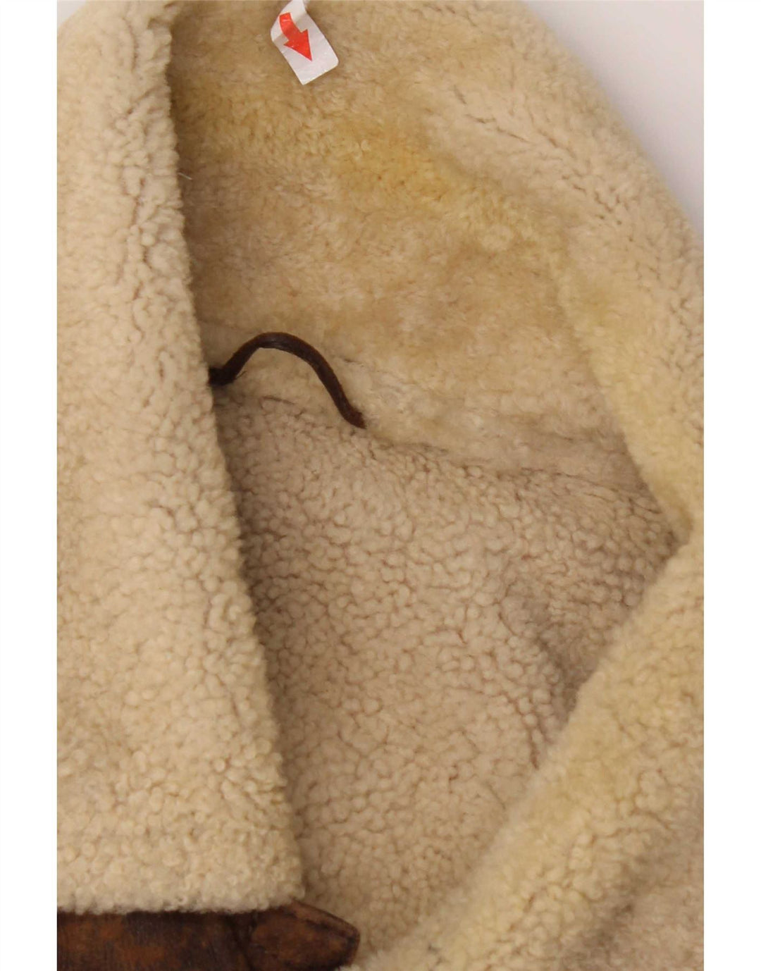 Giacca in shearling da uomo Marlboro Classics UK 42 XL Pelle di pecora marrone