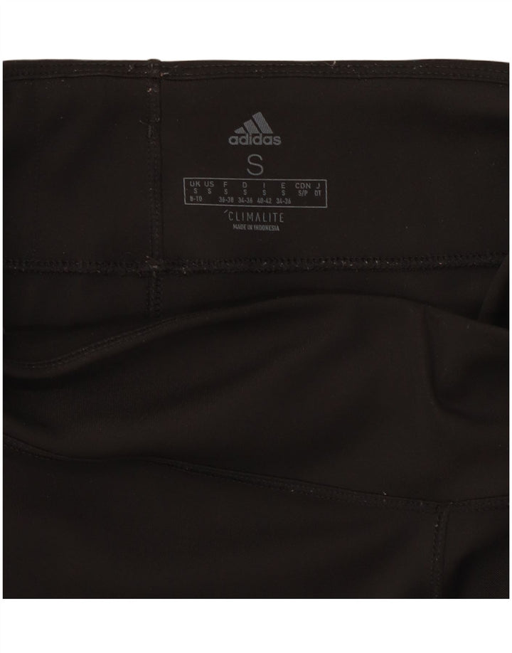 Leggings Adidas Climalite da donna UK 8/10 Piccolo poliestere nero