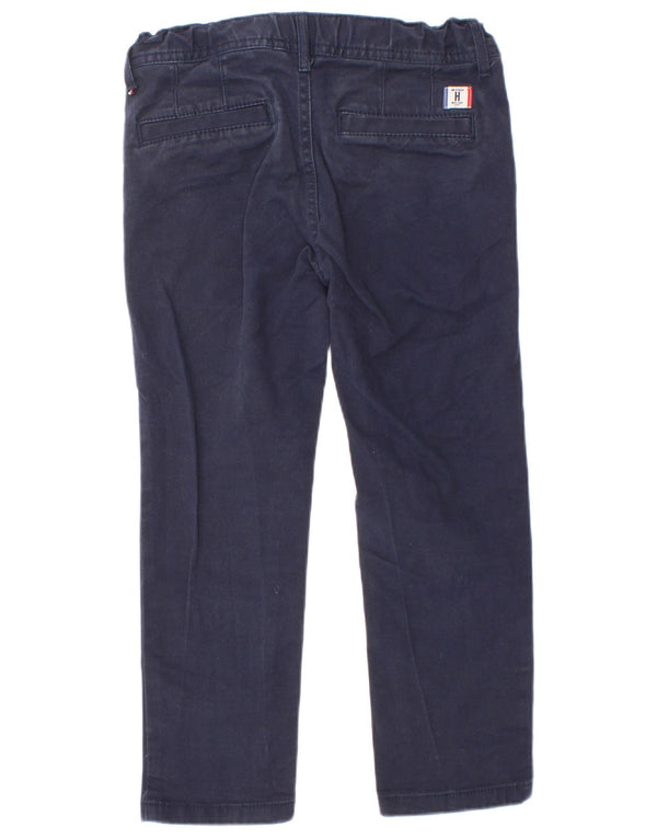 Pantaloni chino dritti per ragazzi Tommy Hilfiger 5-6 anni W22 L18 Blu navy