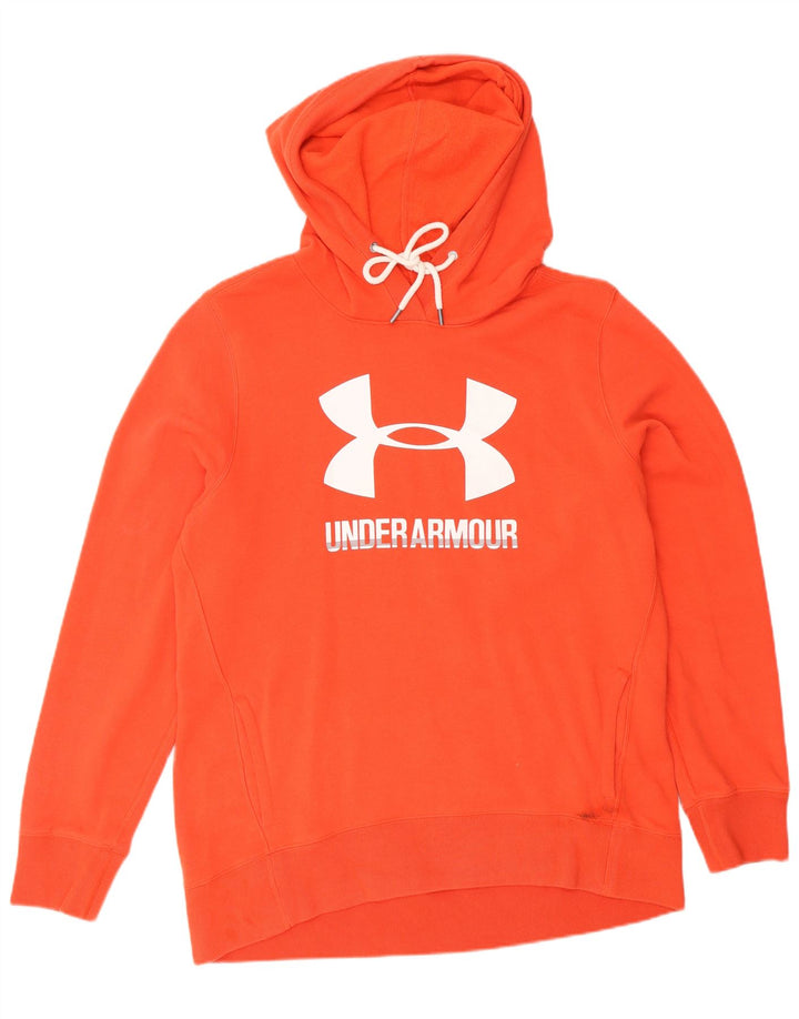 Felpa con cappuccio grafica da uomo Under Armour grande arancione