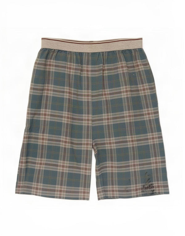Pantaloncini sportivi da notte da uomo Marks & Spencer, grandi, in cotone scozzese blu