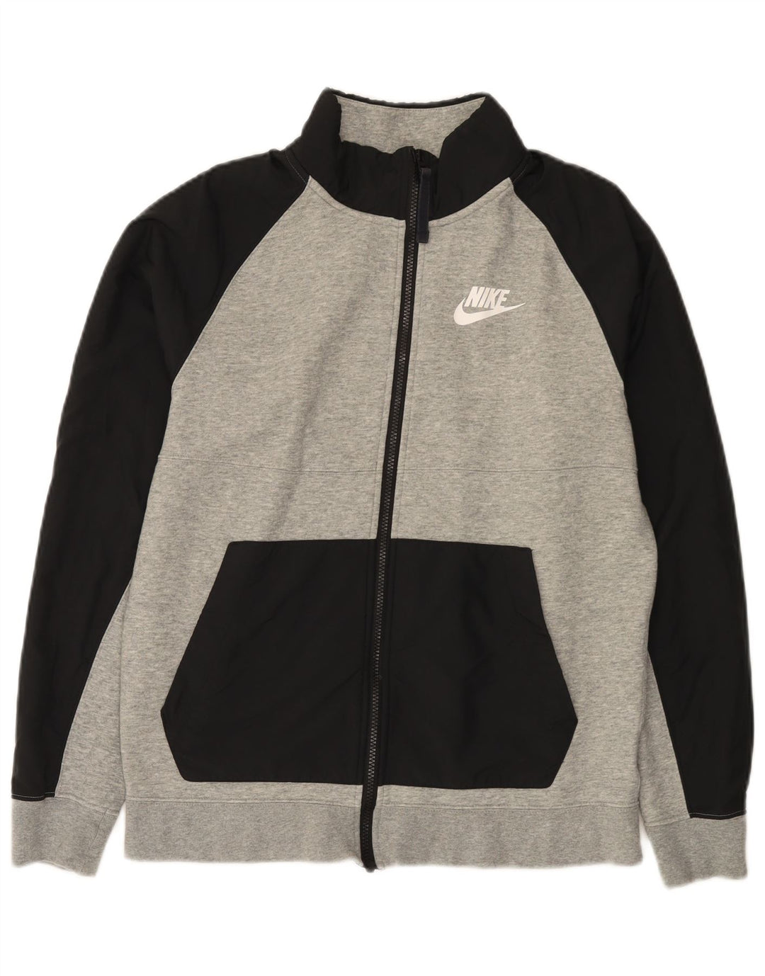 Giacca da ginnastica da uomo Nike Small in cotone color block grigio