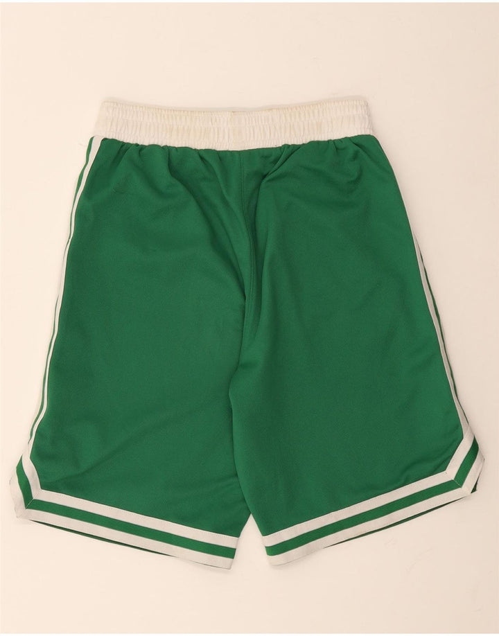 Pantaloncini sportivi Adidas da uomo Boston Celtics piccoli in poliestere color block verde