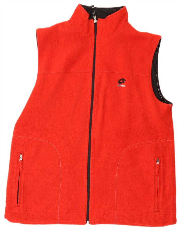 Gilet reversibile da uomo LOTTO UK 40 grande poliestere nero
