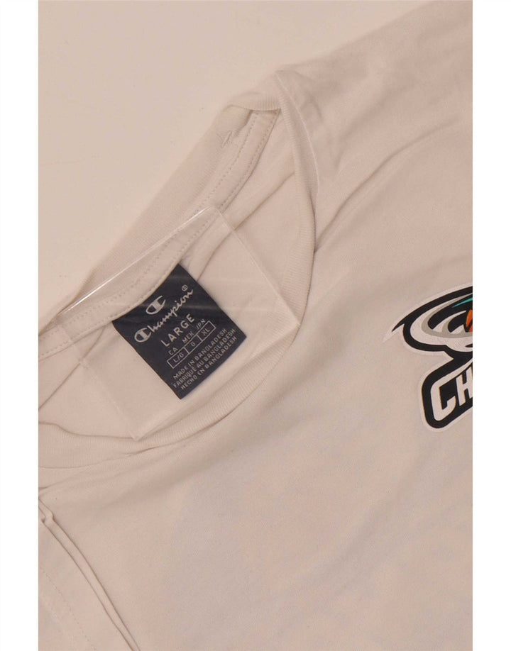T-shirt grafica da uomo Champion Top grande bianca
