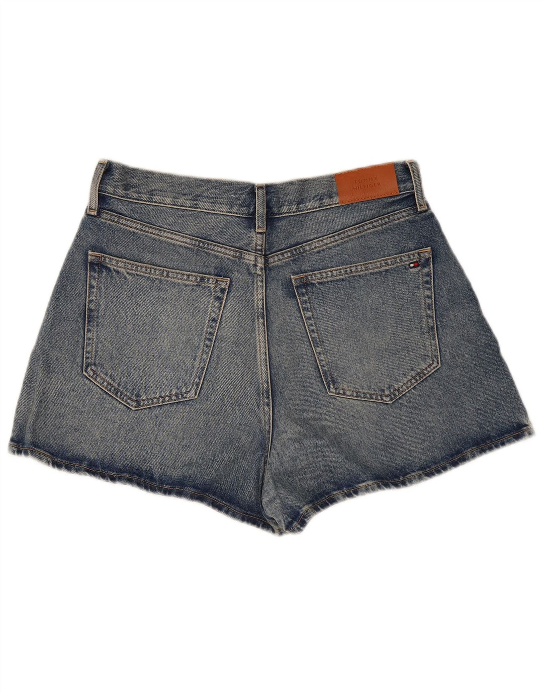 TOMMY HILFIGER Womens High Waist Denim Shorts W30 Medium  Blue