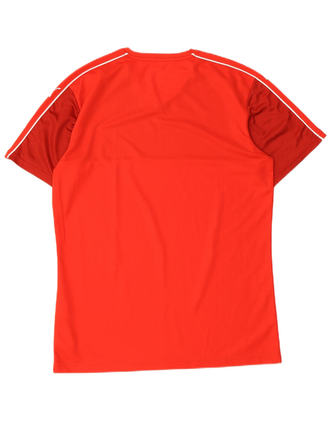 T-shirt da uomo Puma Top Large in poliestere color block rosso
