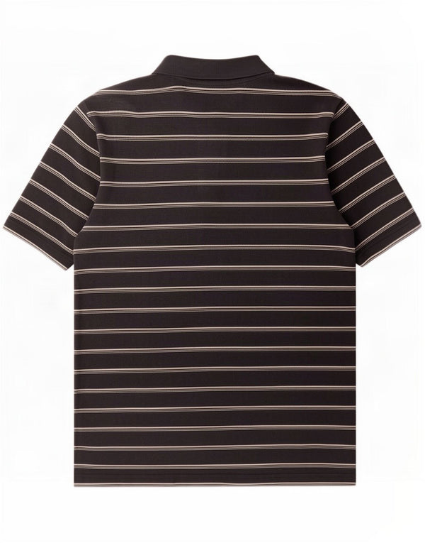Polo Adidas da uomo UK 44/46 grande a righe nere