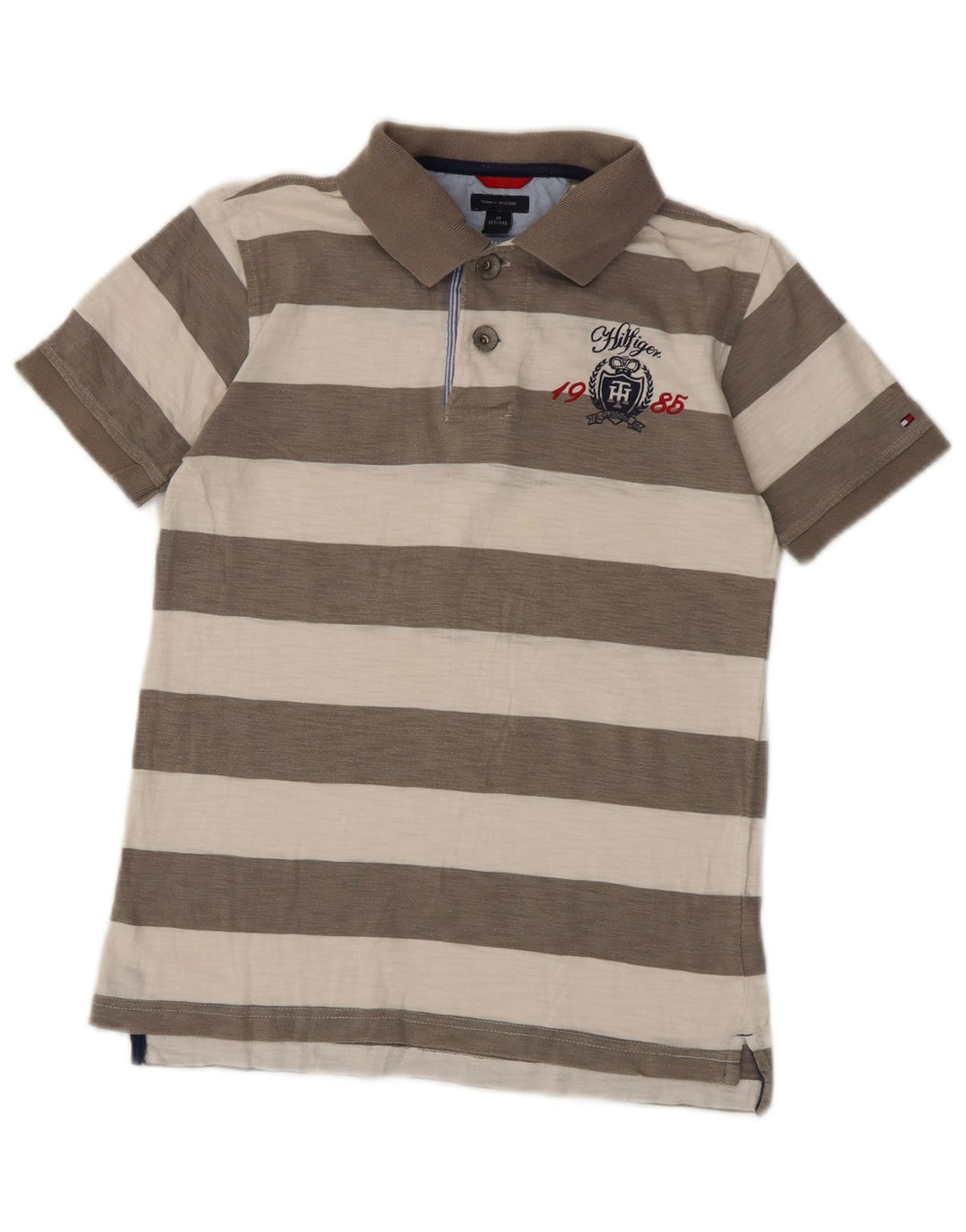 Polo da rugby per ragazzi Tommy Hilfiger 12-13 anni a righe grigio medio