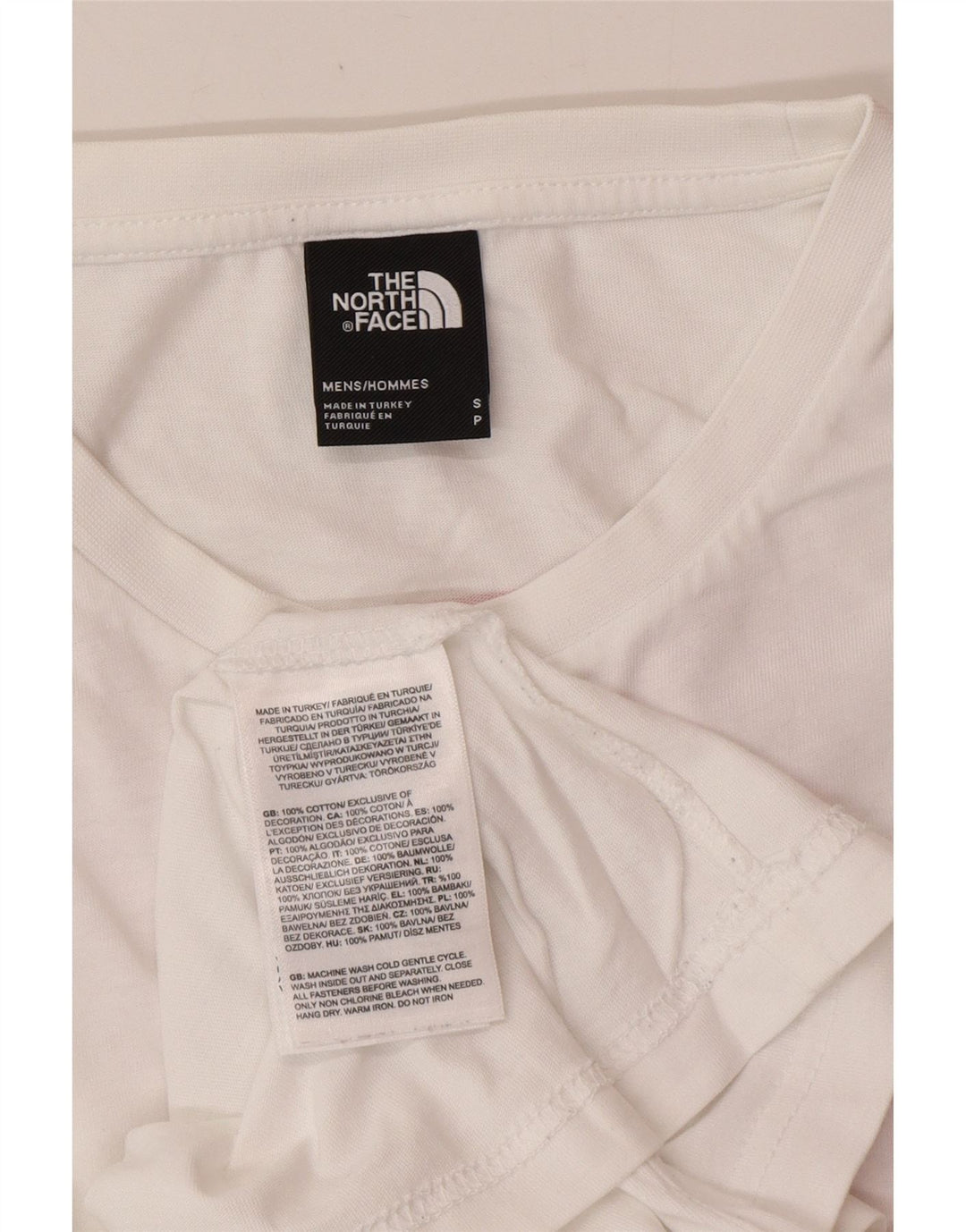 THE NORTH FACE T-shirt grafica da uomo piccola in cotone bianco