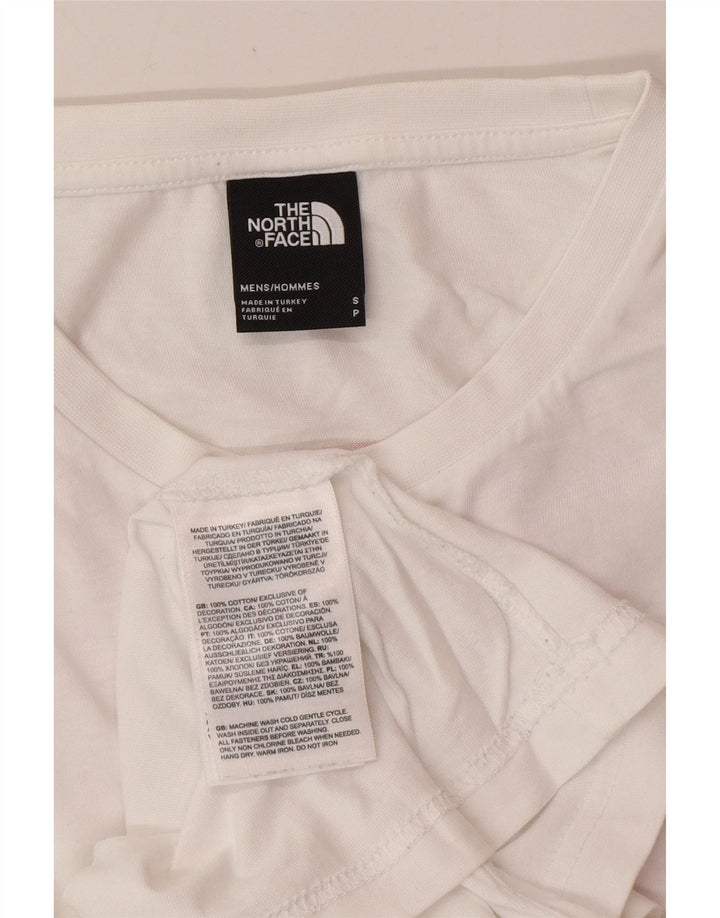 THE NORTH FACE T-shirt grafica da uomo piccola in cotone bianco