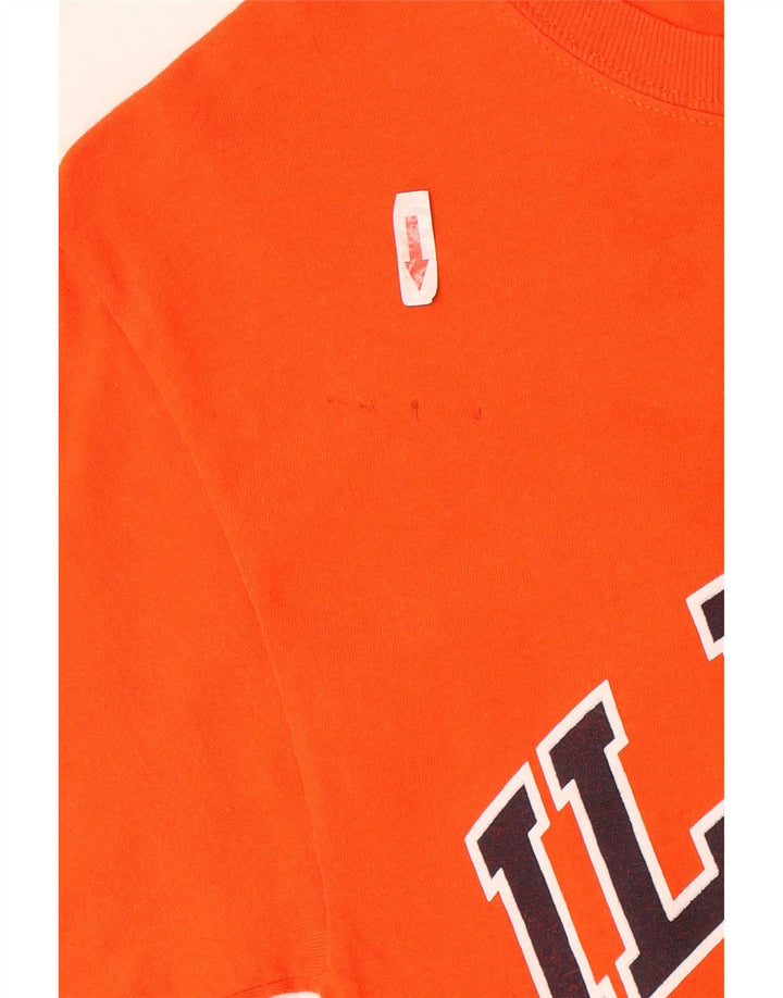 T-shirt grafica da uomo Champion Illinois Top piccola arancione