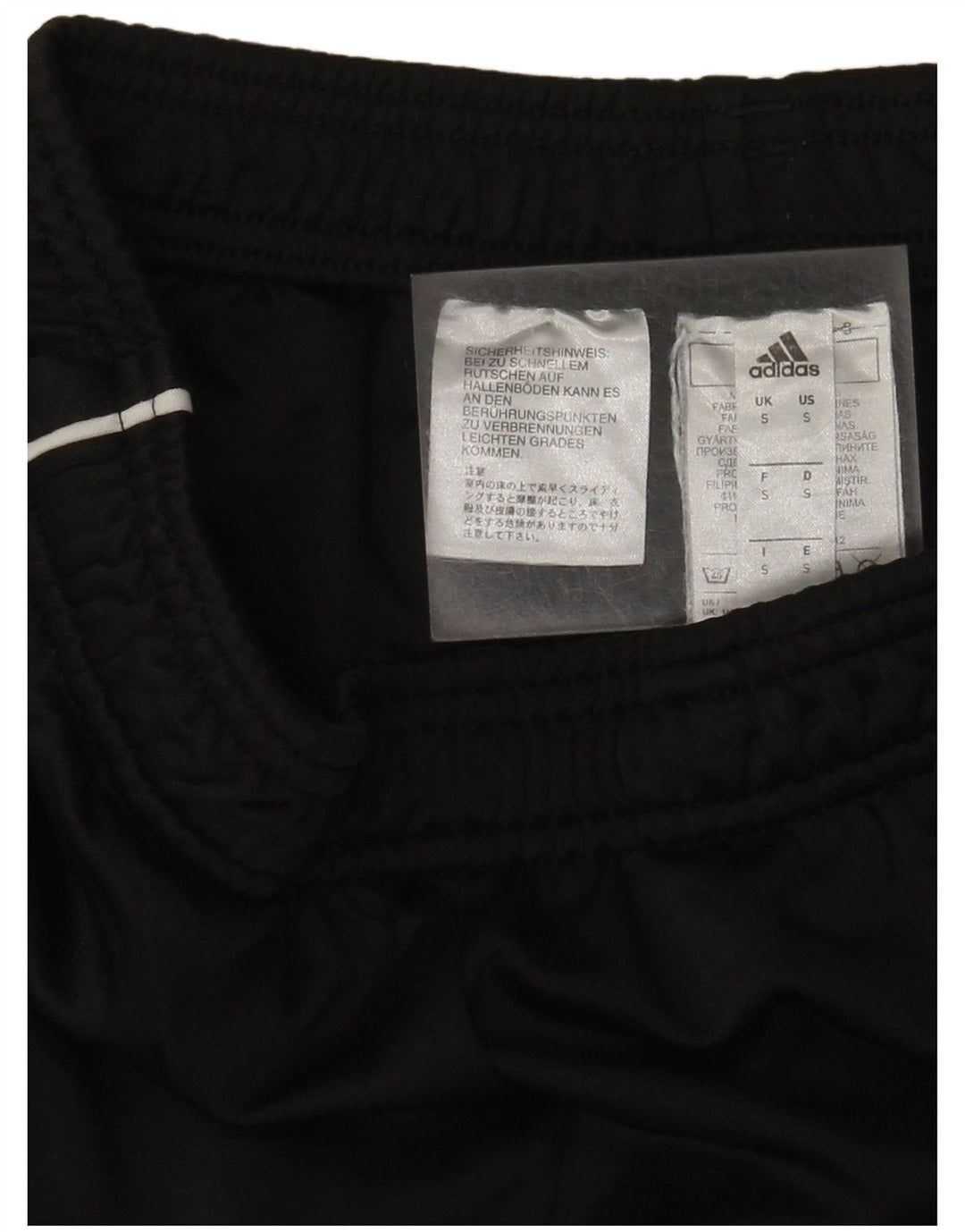 Pantaloni da tuta da uomo Adidas Small neri in poliestere