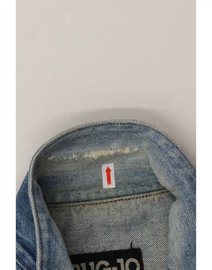 VINTAGE Mens Denim Jacket UK 38 Medium Blue Vintage Vintage and Second-Hand Vintage from Messina Hembry 