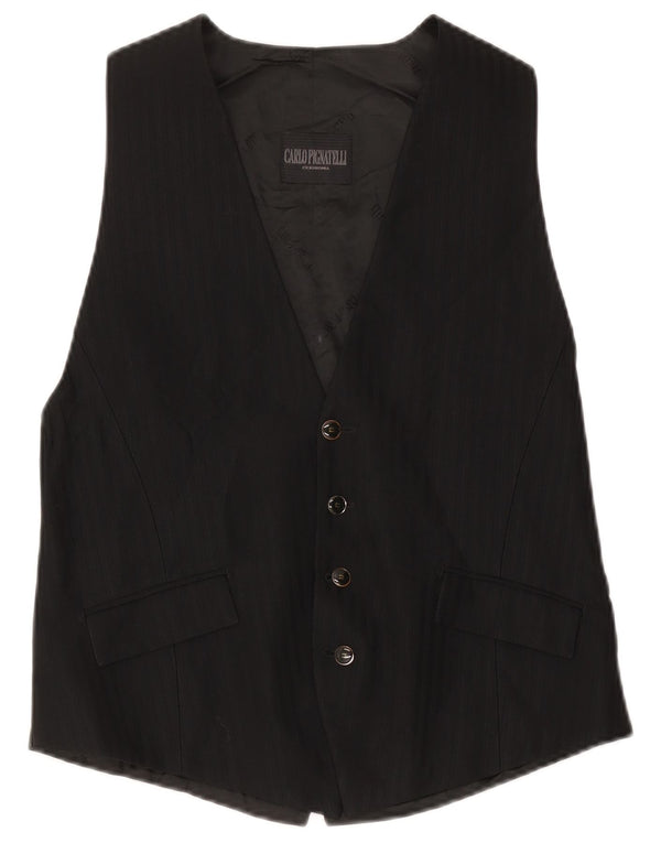 Gilet Donna Slim Carlo Pignatelli IT 54 XL Acetato Gessato Nero