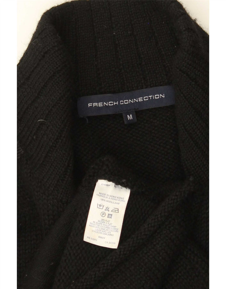 Maglione cardigan da uomo French Connection in lana nera media
