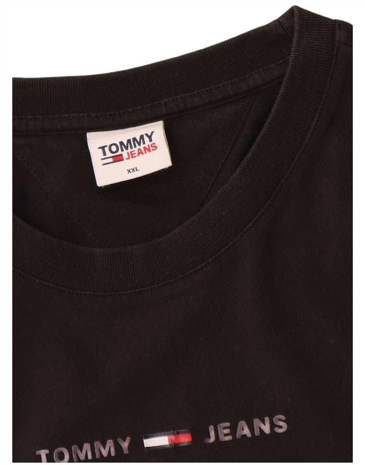 Maglietta grafica da uomo Tommy Hilfiger Top 2XL Nera
