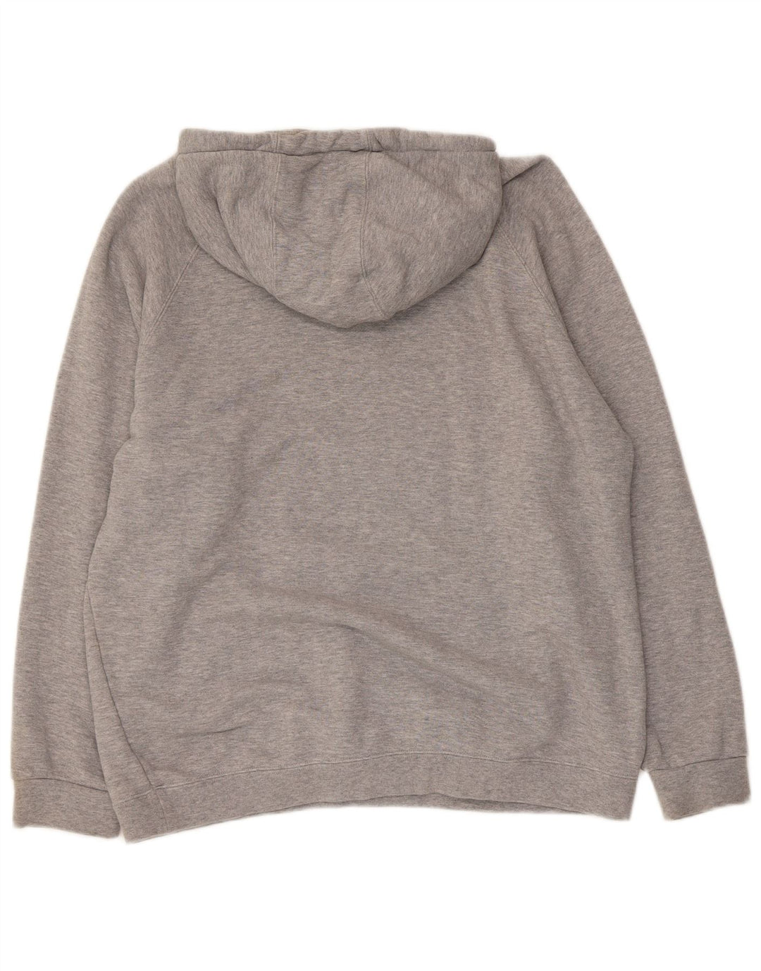 Felpa con cappuccio grafica da uomo Adidas in cotone grigio medio