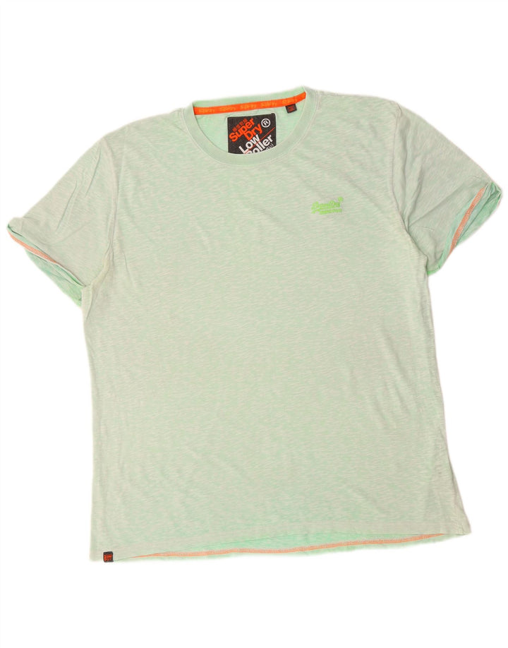 T-shirt da uomo Superdry Top 2XL cotone chiazzato verde