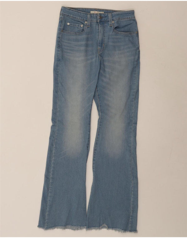 LEVI'S Womens 724 Flared Jeans W28 L32  Blue Cotton