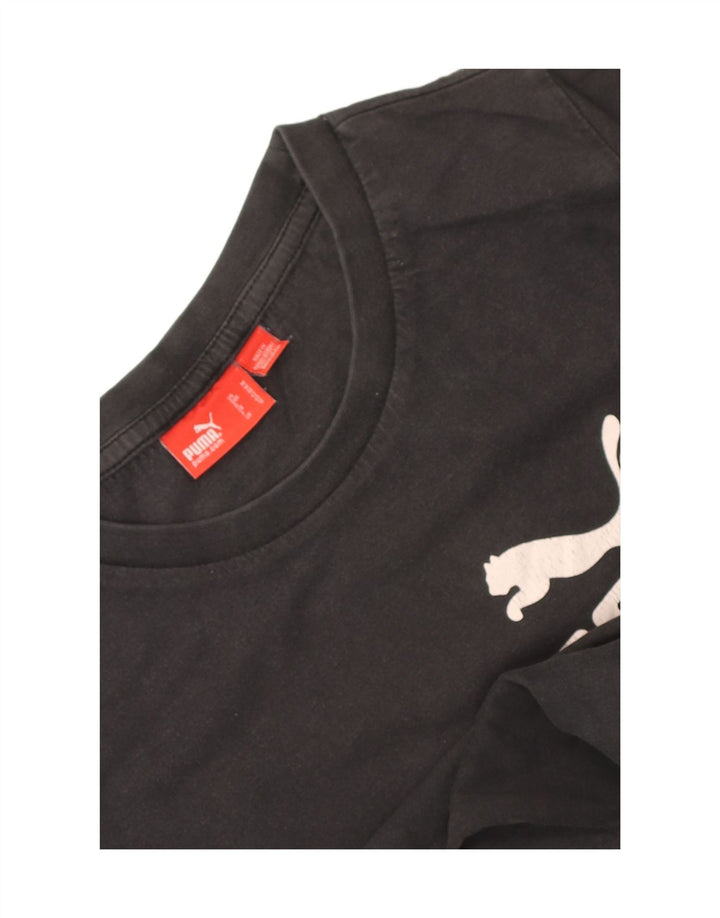 Maglietta grafica da ragazzo Puma 11-12 anni Nera