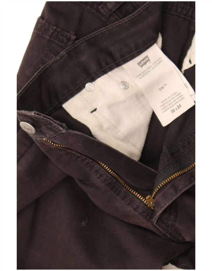 Levi's Uomo 514 Jeans dritti W36 L30 Cotone Nero