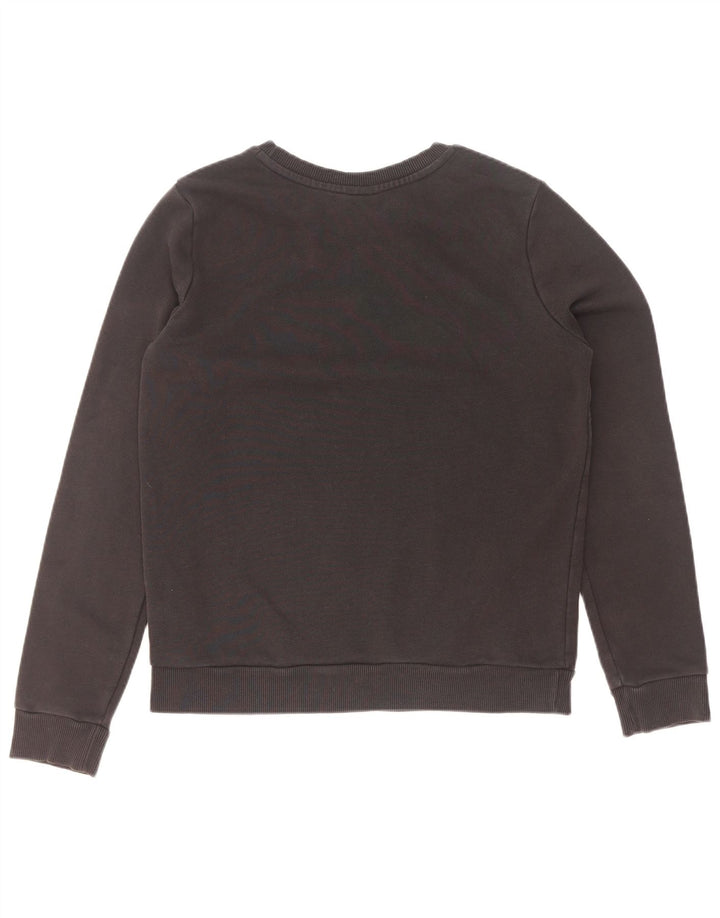Felpa grafica da donna Adidas Jumper UK 12 Medium Black Cotton