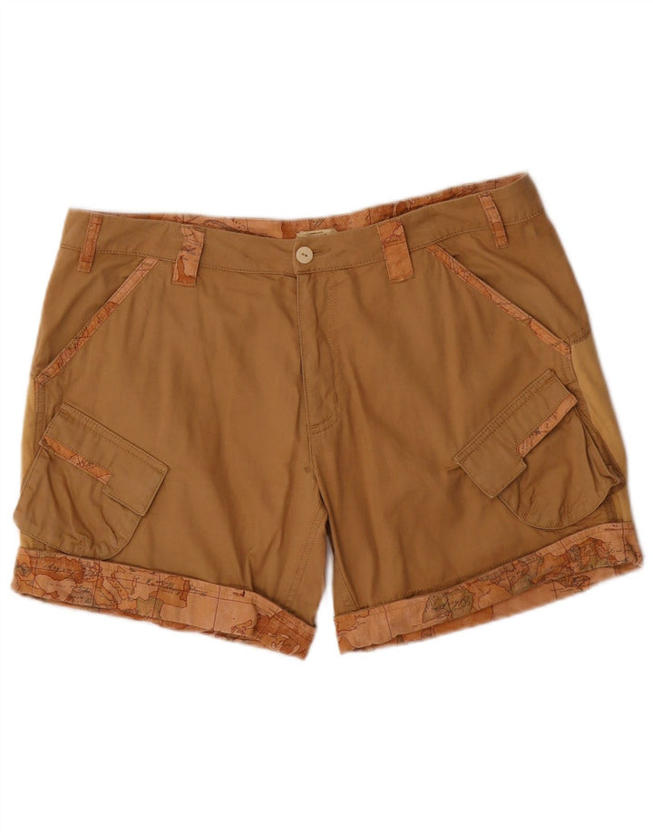 Pantaloncini cargo da donna ALVIERO MARTINI IT 46 Large W34 Cotone Beige