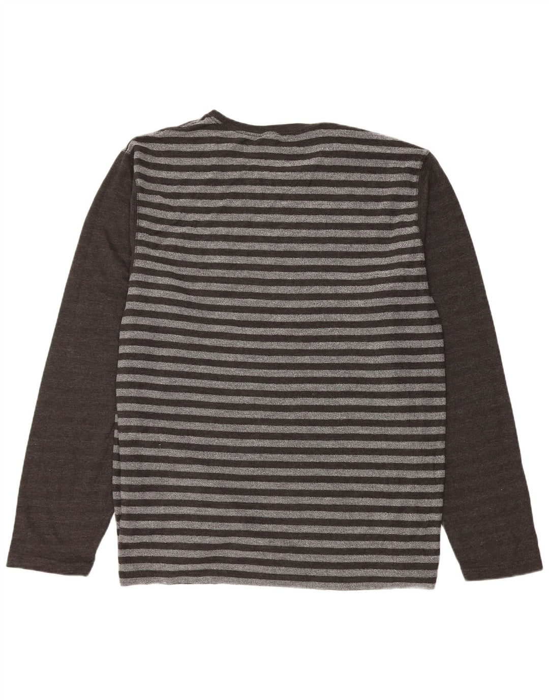 Saltrock Top da uomo a maniche lunghe XL in cotone a righe grigie
