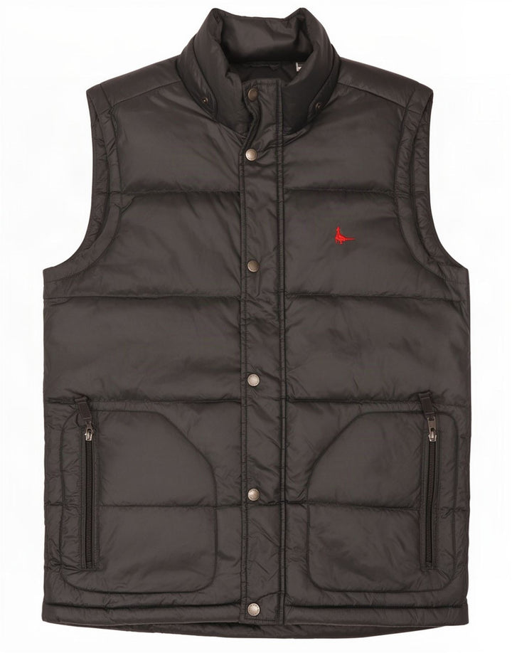 Gilet imbottito da uomo Jack Wills UK 36 piccolo nero in poliammide