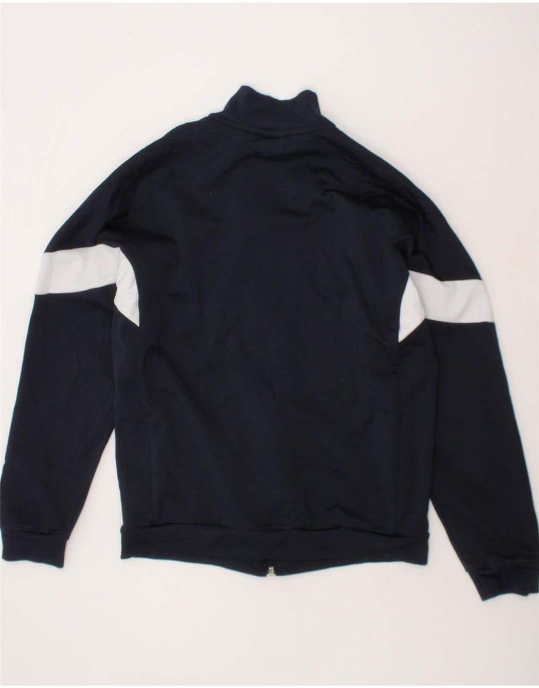 ADIDAS Boys Tracksuit Top Jacket 11-12 Years Navy Blue Colourblock Vintage Adidas and Second-Hand Adidas from Messina Hembry 