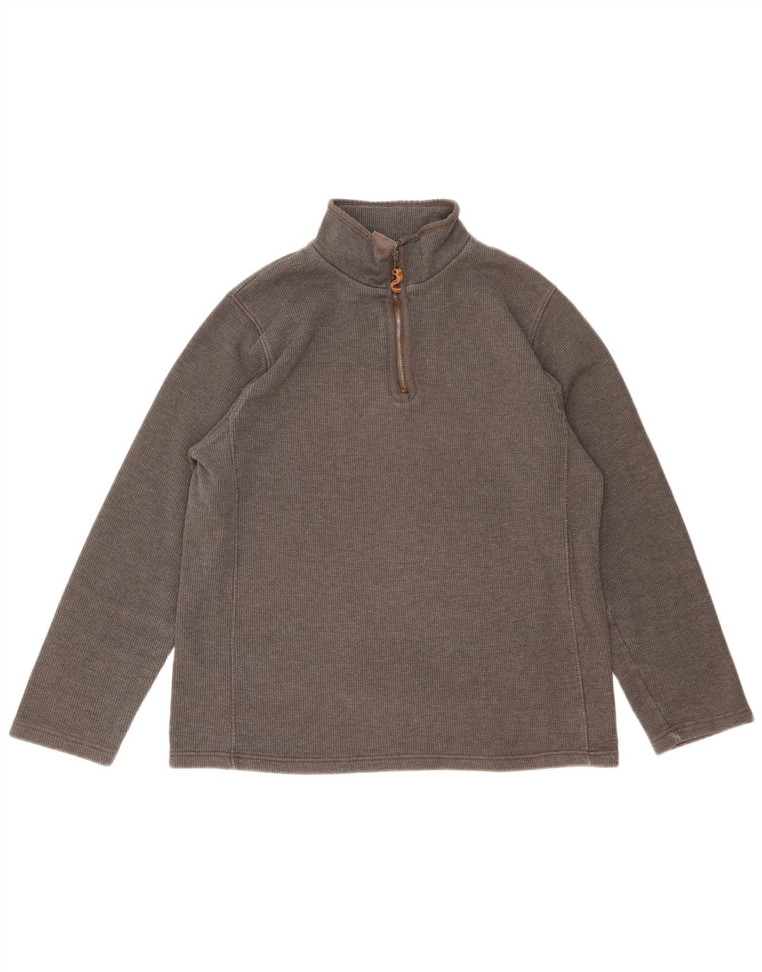 MOUNTAIN WAREHOUSE Felpa da uomo con collo con zip, maglione grande, cotone grigio