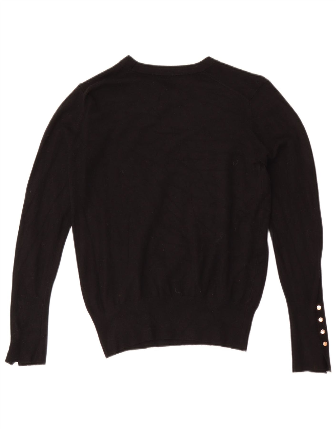 Maglione maglione con scollo a barca da donna Zara UK 12 medio nero