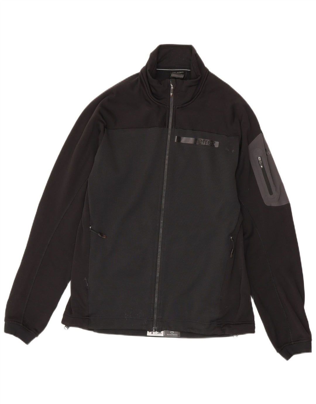 Giacca da tuta da uomo Adidas UK 40/42 Medium Nero Poliestere