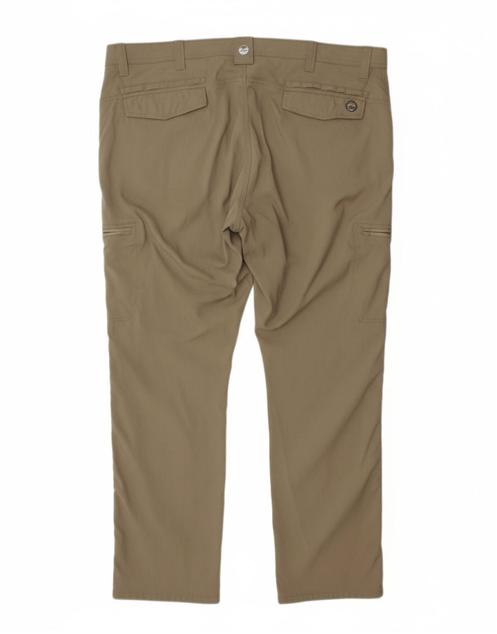 WRANGLER Mens Straight Cargo Trousers W44 L30 Beige Nylon