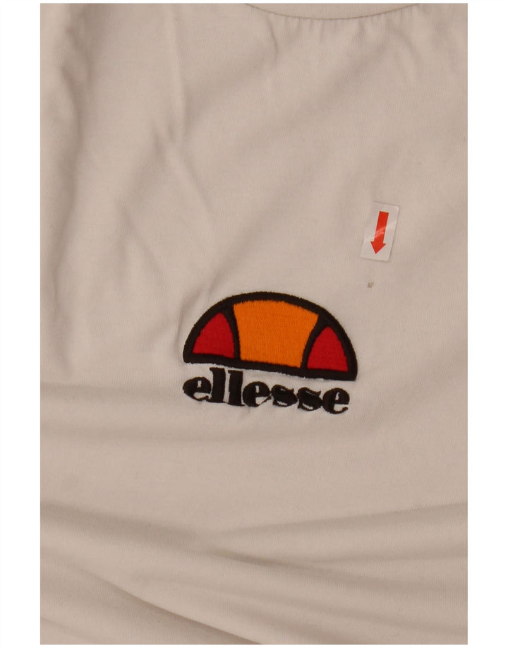T-shirt grafica da uomo ELLESSE Top XS in cotone bianco