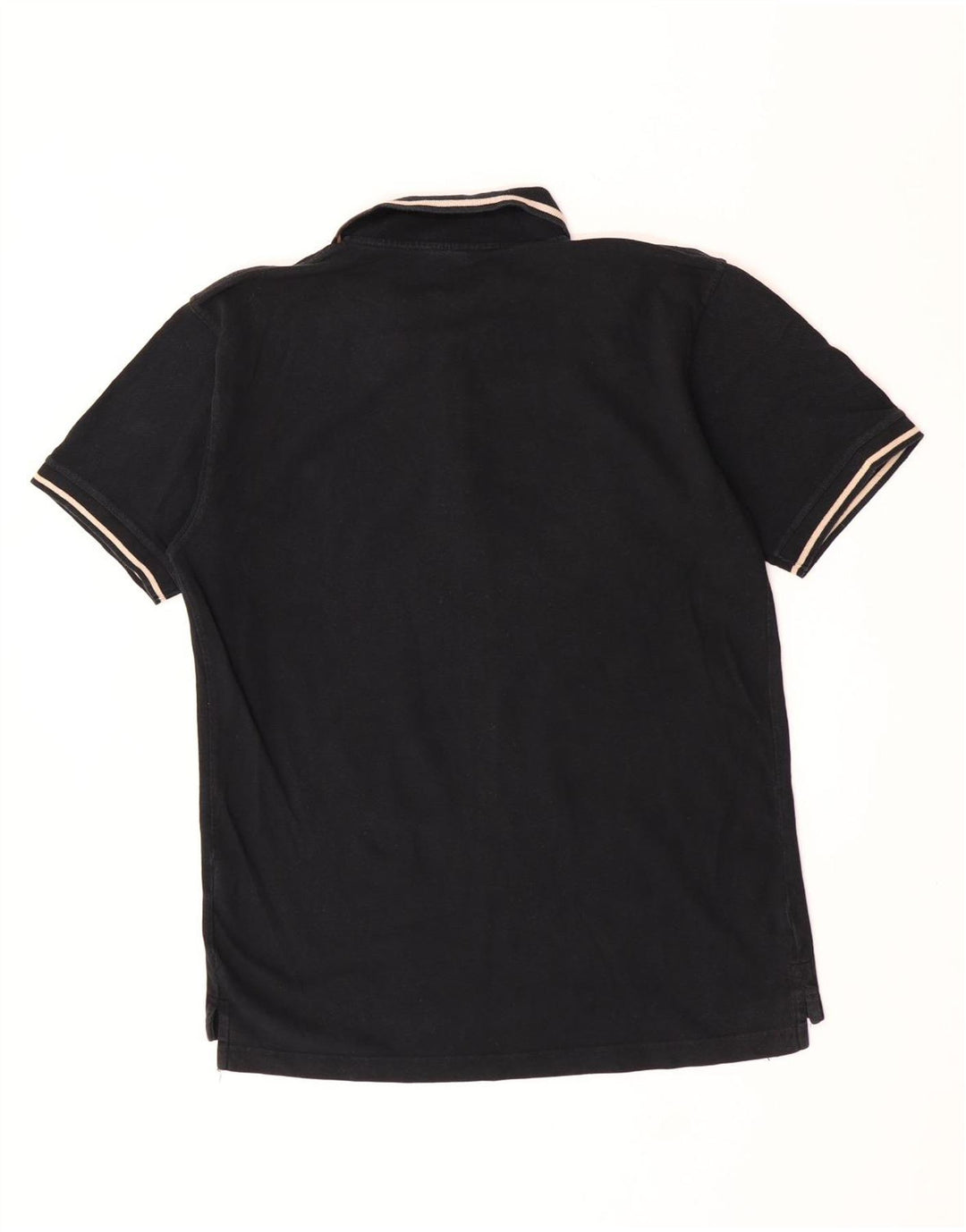 Polo da uomo Fila grande in cotone a righe nere