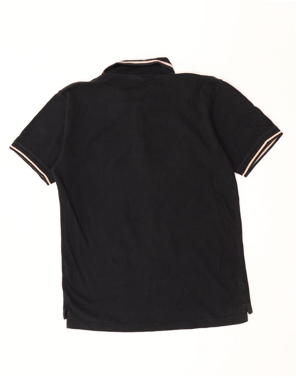 Polo da uomo Fila grande in cotone a righe nere