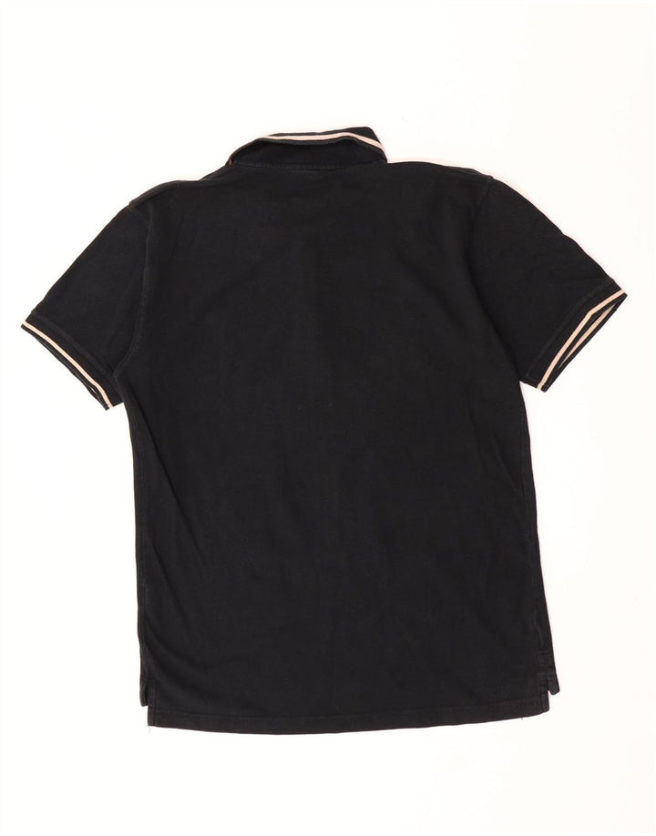 Polo da uomo Fila grande in cotone a righe nere