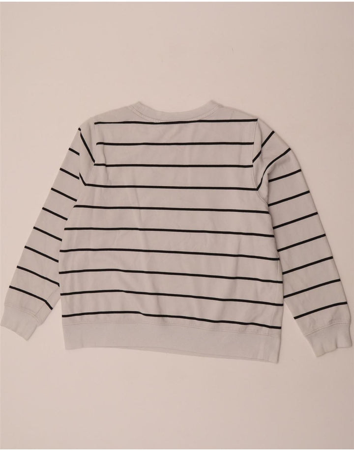 Felpa da donna Marks & Spencer UK 18 XL cotone a righe bianche