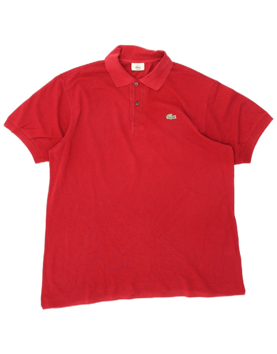 Polo da uomo Lacoste taglia 6 XL in cotone rosso