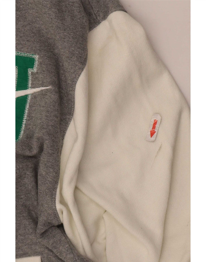 Giacca da ginnastica Nike da uomo con grafica, piccola, in cotone color block grigio