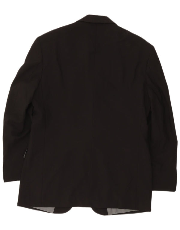 Giacca blazer corta da uomo a 3 bottoni Marks & Spencer UK 38 media nera