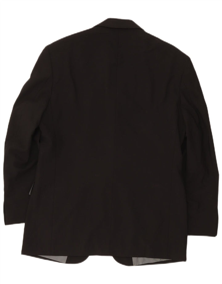 Giacca blazer corta da uomo a 3 bottoni Marks & Spencer UK 38 media nera