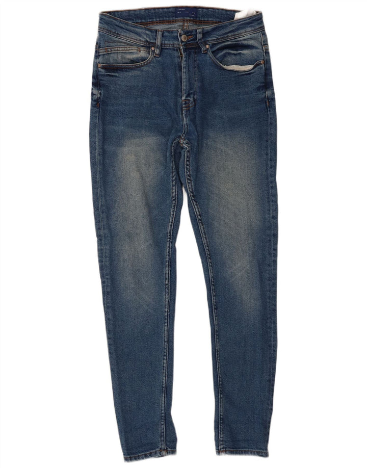 Jeans skinny da uomo Zara EU 38 Small W30 L29 Blu