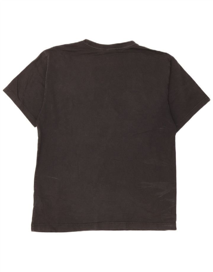 T-shirt grafica da uomo Adidas Top in cotone nero medio