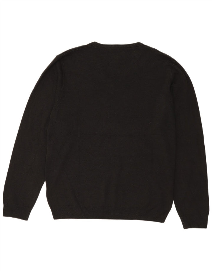 Maglione da uomo con scollo a V Marks & Spencer grande acrilico nero